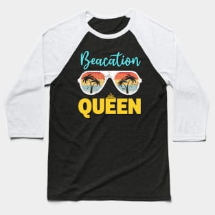 Baecation Queen 2023 Couples Bae Queen Vacay Mode Beach Trip Baseball T-Shirt